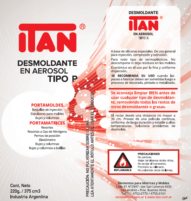 Desmoldante tipo P Aerosol - Imagen 2