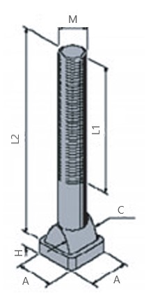 Tornillo Cabeza T Plano